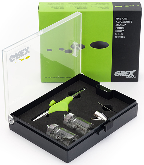 Grex Airbrush - Genesis.XT - Dual Action Pistol Style Airbrush, Side Gravity